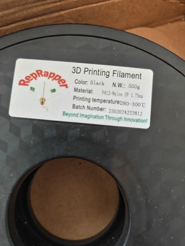 Reprapper pa12 nylon carbon - pa12, cf